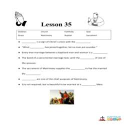 Matrimony - Fill-in-the-Blanks